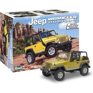 image:imageRevell 854501 Jeep Wrangler Rubicon Model Car Kit 125 Scale 92Piece Skill Level 4 Plastic Model Building Kit