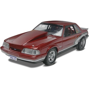image:imageRevell 854195 90 Ford Mustang LX 50 Drage Racer Model Car Kit 125 Scale 139Piece Skill Level 5Plastic Model Building Kit Red