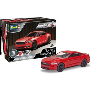 image:imageRevell 851238 2015 Ford Mustang GT Model Car Kit 125 Scale 12Piece Skill Level 2 Plastic EasyClick Model Building Kit Red